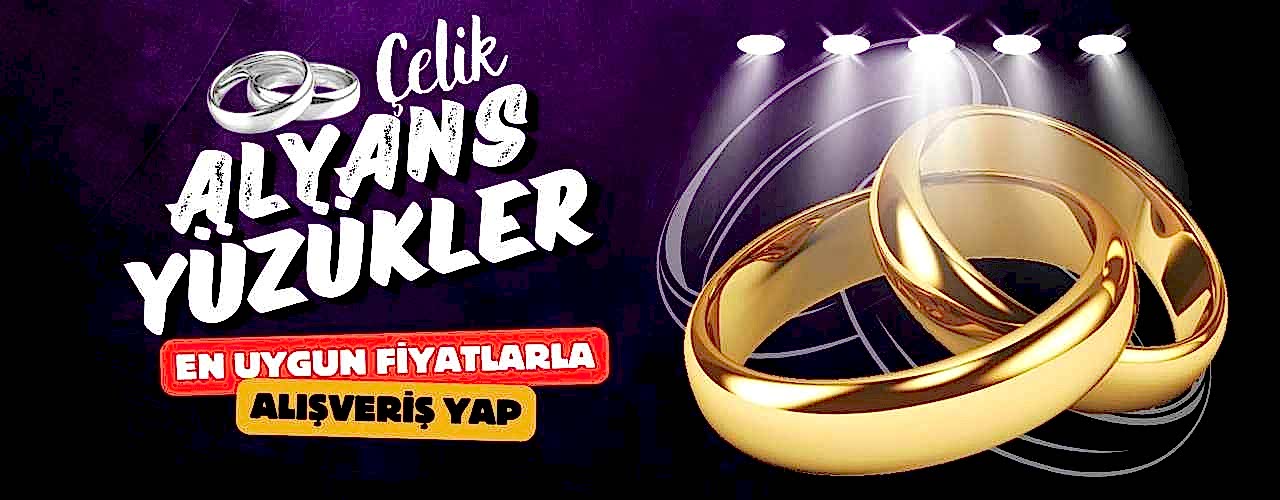 Çelik Alyans Yüzükler