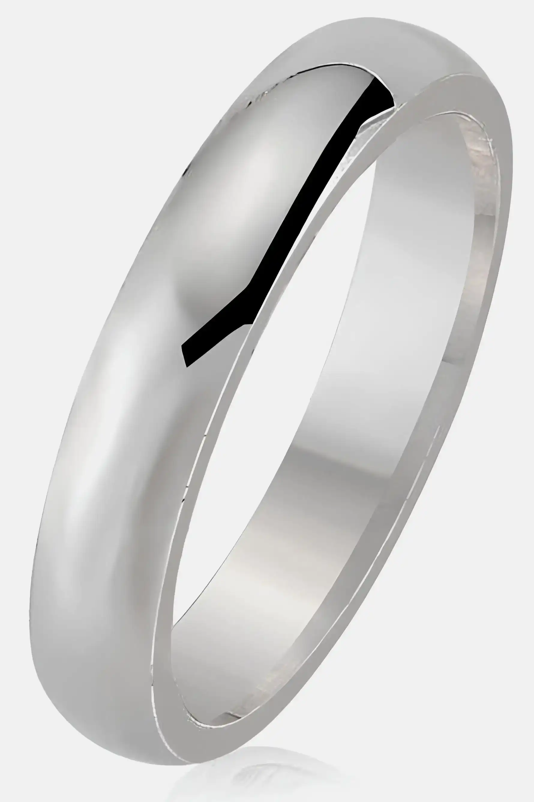 4 mm Bombeli Gümüş Alyans İnce Kadın Erkek Söz Nişan Yüzüğü wr22-1