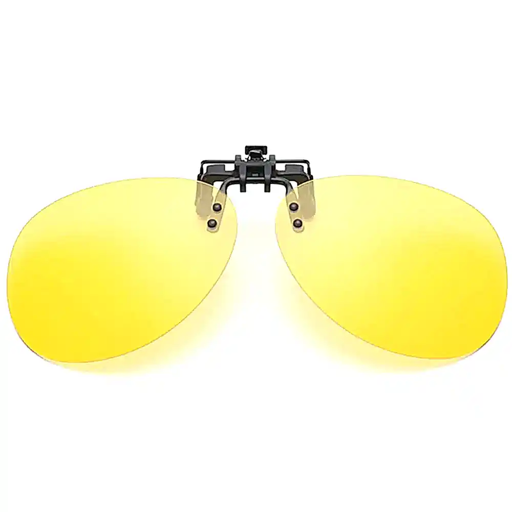 Damla Polarize Erkek Güneş Gözlük Klipsi 4 Renk Aç Kapa epk14 - Sarı