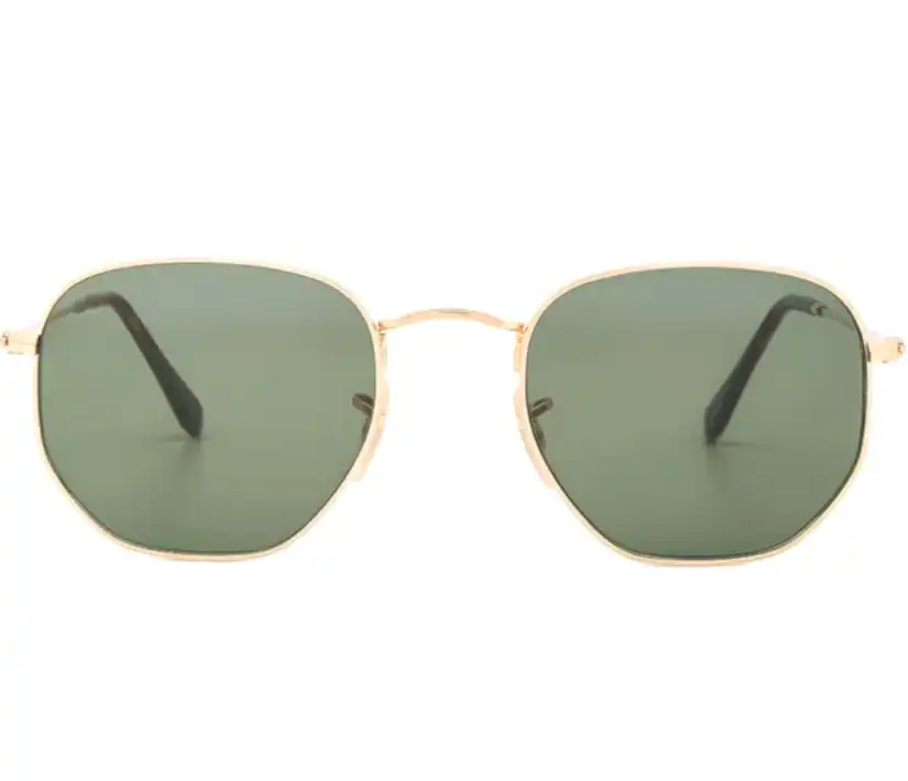 Extoll Hexa-Round Beşgen Kadın Güneş Gözlüğü Unisex Gözlük ex612B - Yeşil