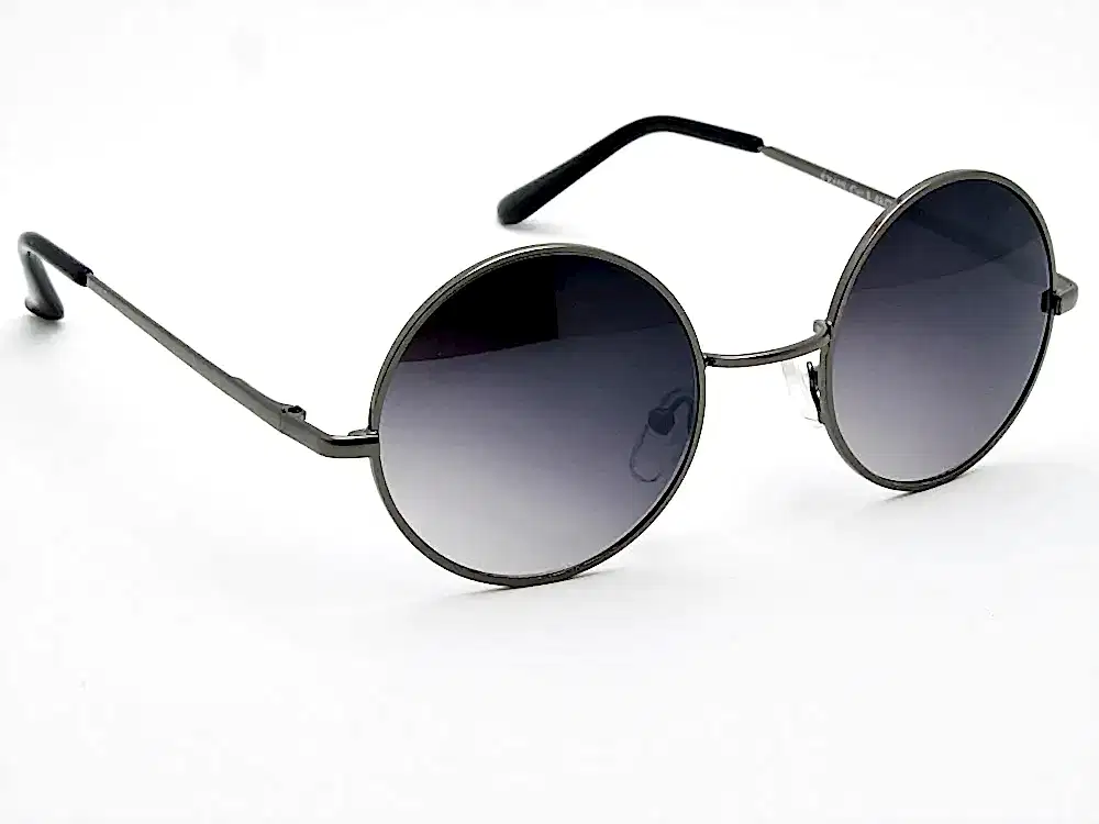 Extoll John Lennon Yuvarlak Siyah Renk Güneş Gözlüğü 6 Renk Ex608 - Antrasit