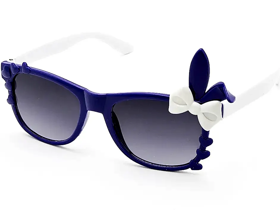 Extoll Kız Çocuk Güneş Gözlüğü Tavşan Kulağı Fiyonklu ex250 - Ç-Mor / S-Beyaz