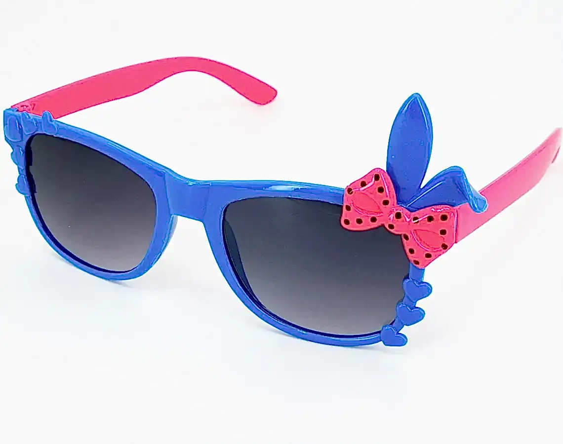 Extoll Kız Çocuk Güneş Gözlüğü Tavşan Kulağı Fiyonklu ex250 - Ç-Mavi / S-Pembe