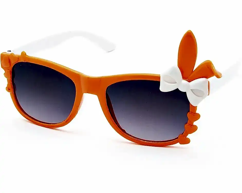 Extoll Kız Çocuk Güneş Gözlüğü Tavşan Kulağı Fiyonklu ex250 - Ç-Turuncu / S-Beyaz