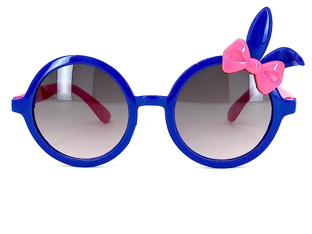 Extoll Kız Çocuk Güneş Gözlüğü Tavşan Kulağı Fiyonklu ex252 - Ç-Mavi / S-Pembe