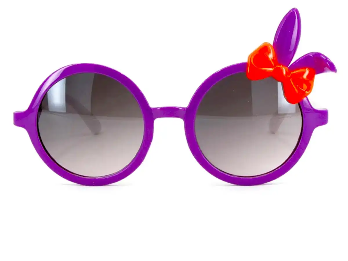 Extoll Kız Çocuk Güneş Gözlüğü Tavşan Kulağı Fiyonklu ex252 - Ç-Mor / S-Beyaz