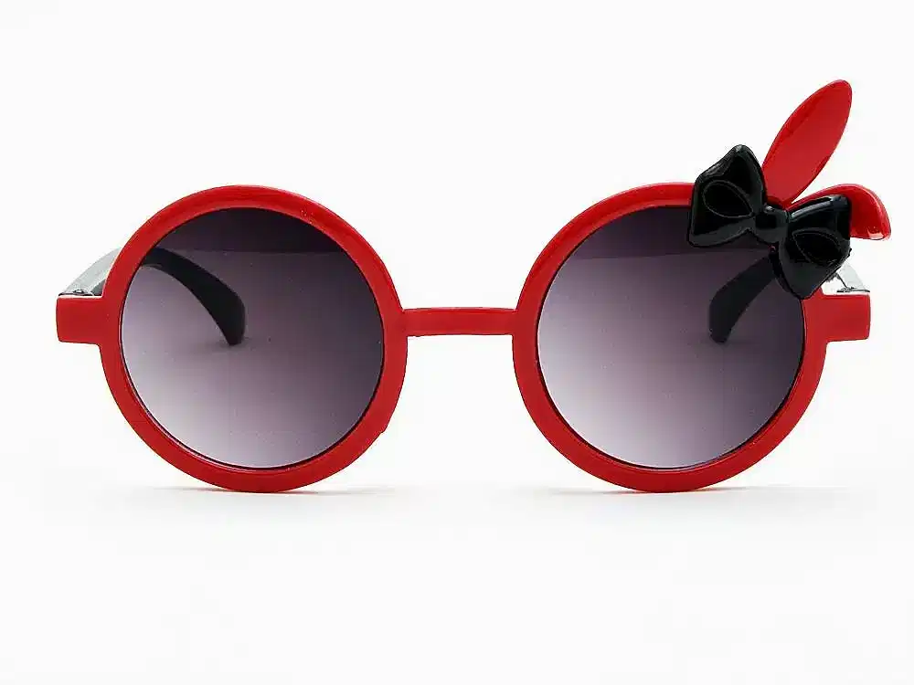 Extoll Kız Çocuk Güneş Gözlüğü Tavşan Kulağı Fiyonklu ex252 - Ç-Kırmızı / S-Siyah