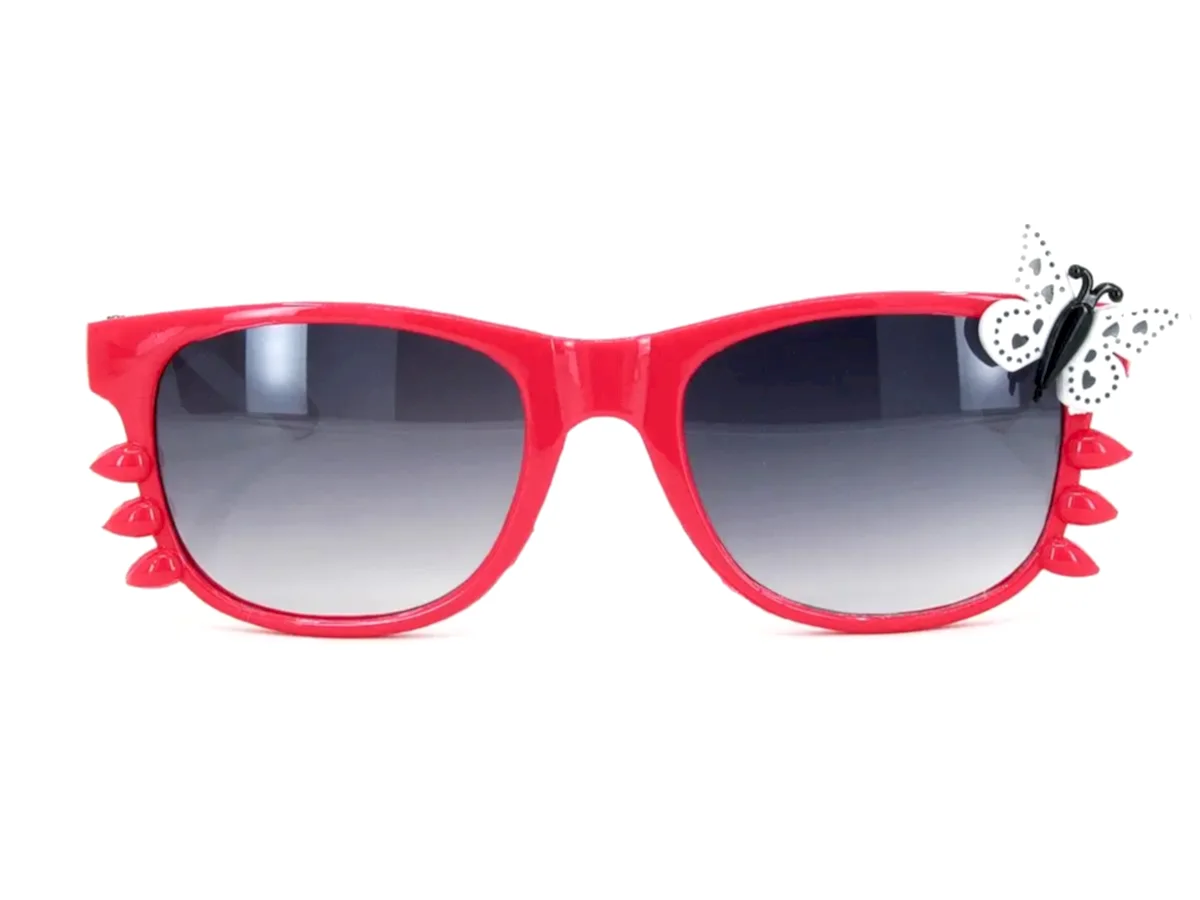 Extoll Renkli Kız Çocuk Güneş Gözlüğü Kelebekli ex253 - Ç-Pembe / S-Beyaz