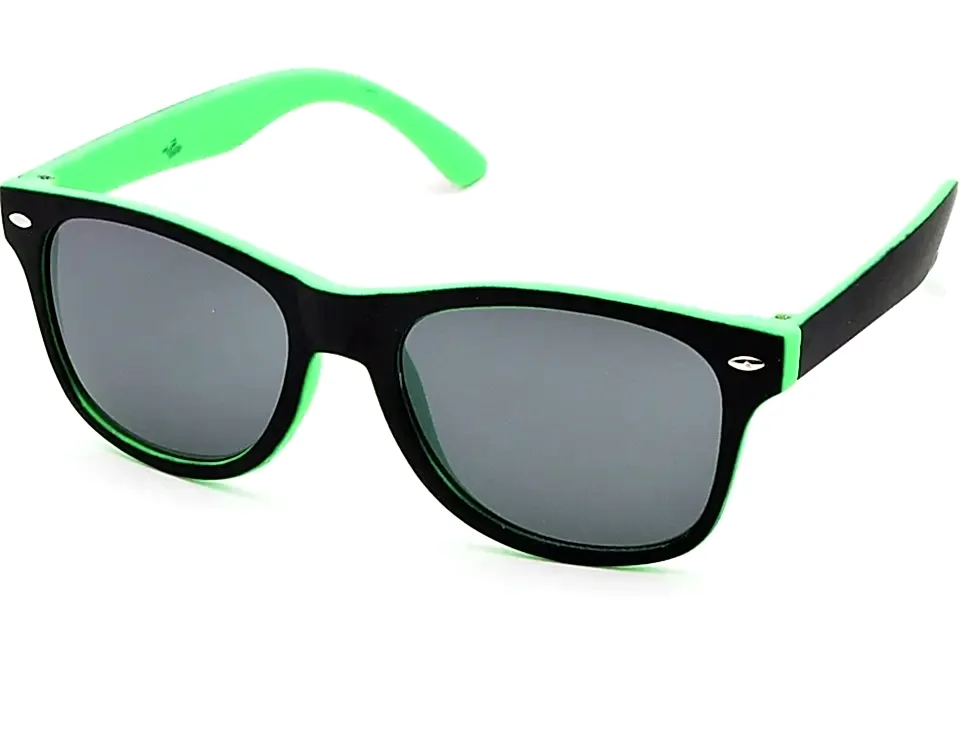 Extoll Unisex Uv400 Korumalı Çocuk Güneş Gözlüğü ex257 - İç Yeşil Dış Siyah