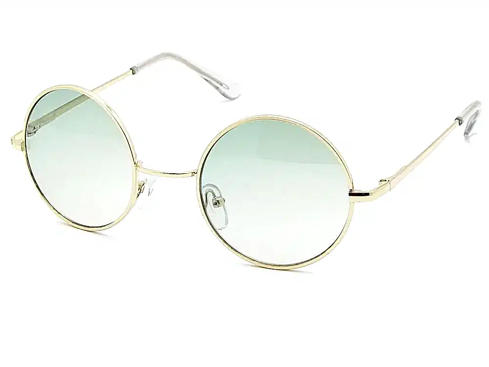 Extoll Yuvarlak Cam John Lennon Erkek Güneş Gözlüğü 6 Renk ex608 - Yeşil