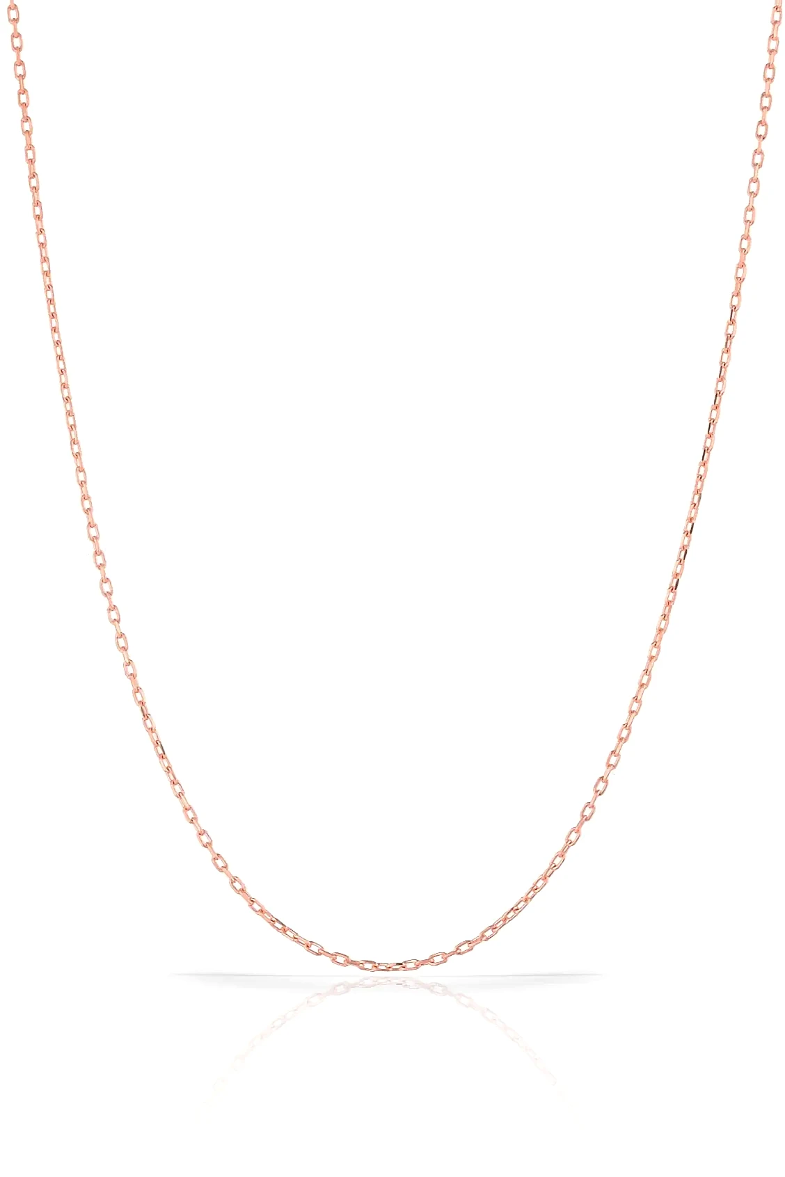 Gümüş Forse Model Erkek Kadın Kolye Zincir 55cm 5gr msn15 - Pembe