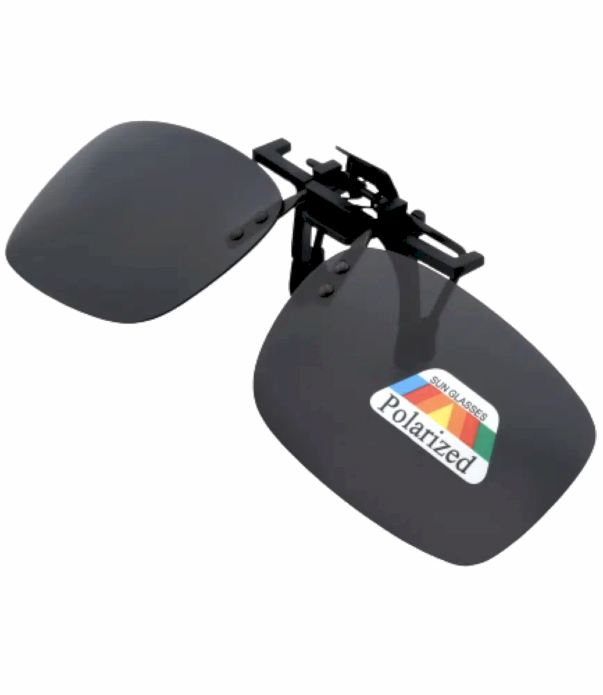 Standart Polarize Erkek Güneş Gözlük Klipsi Clip On Aç Kapa epk12 - Siyah