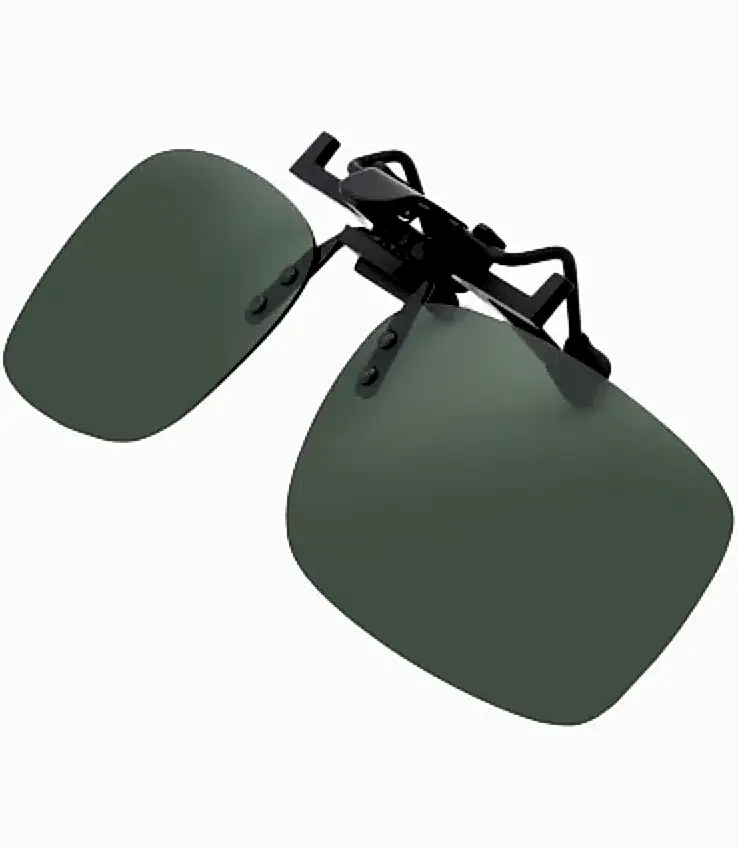 Standart Polarize Erkek Güneş Gözlük Klipsi Clip On Aç Kapa epk12 - Yeşil