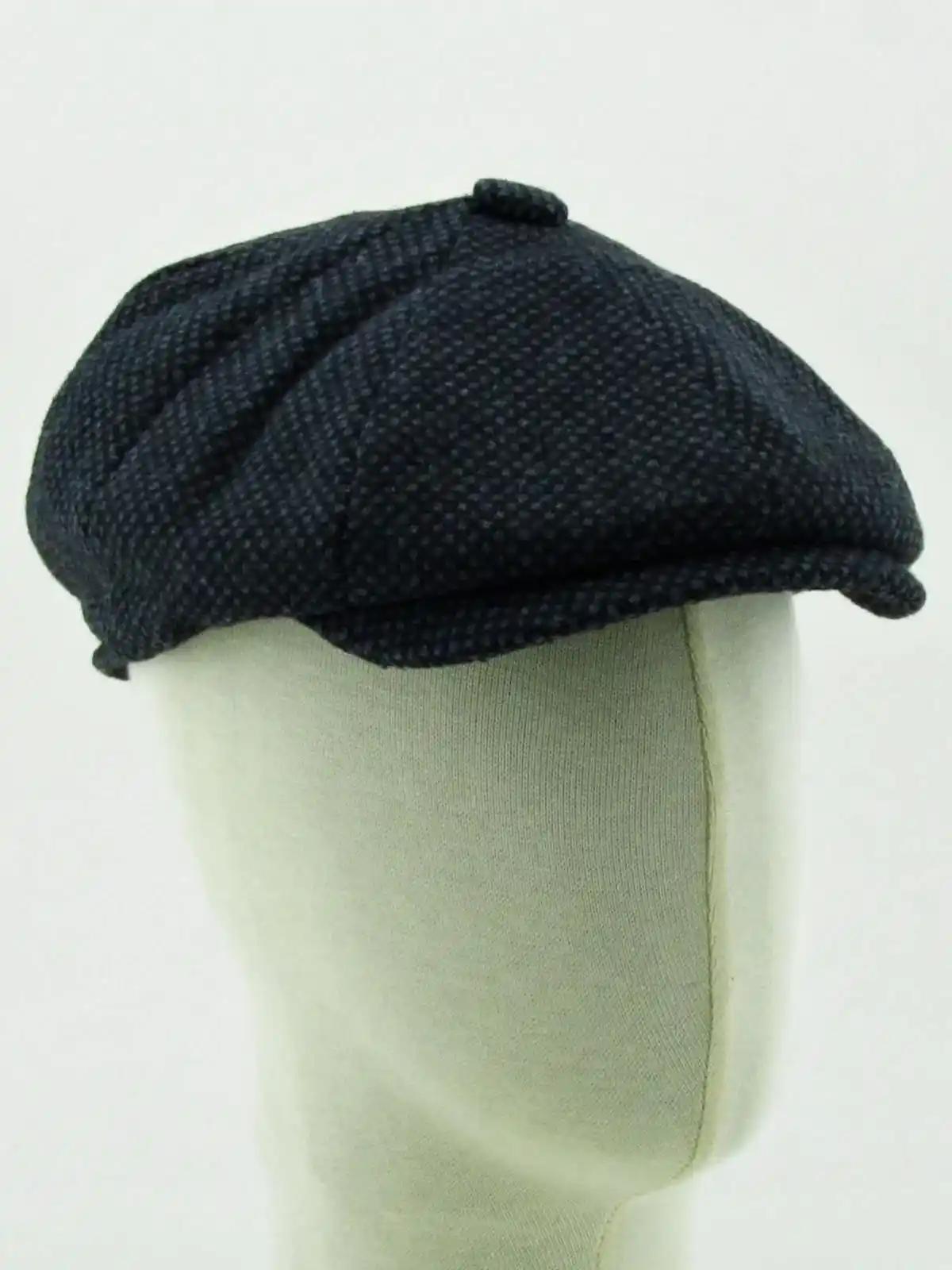 Erkek Kasket Baretta Kışlık Şapka Beckham Model Peaky Blinders Şapka cp231 - Siyah-Füme