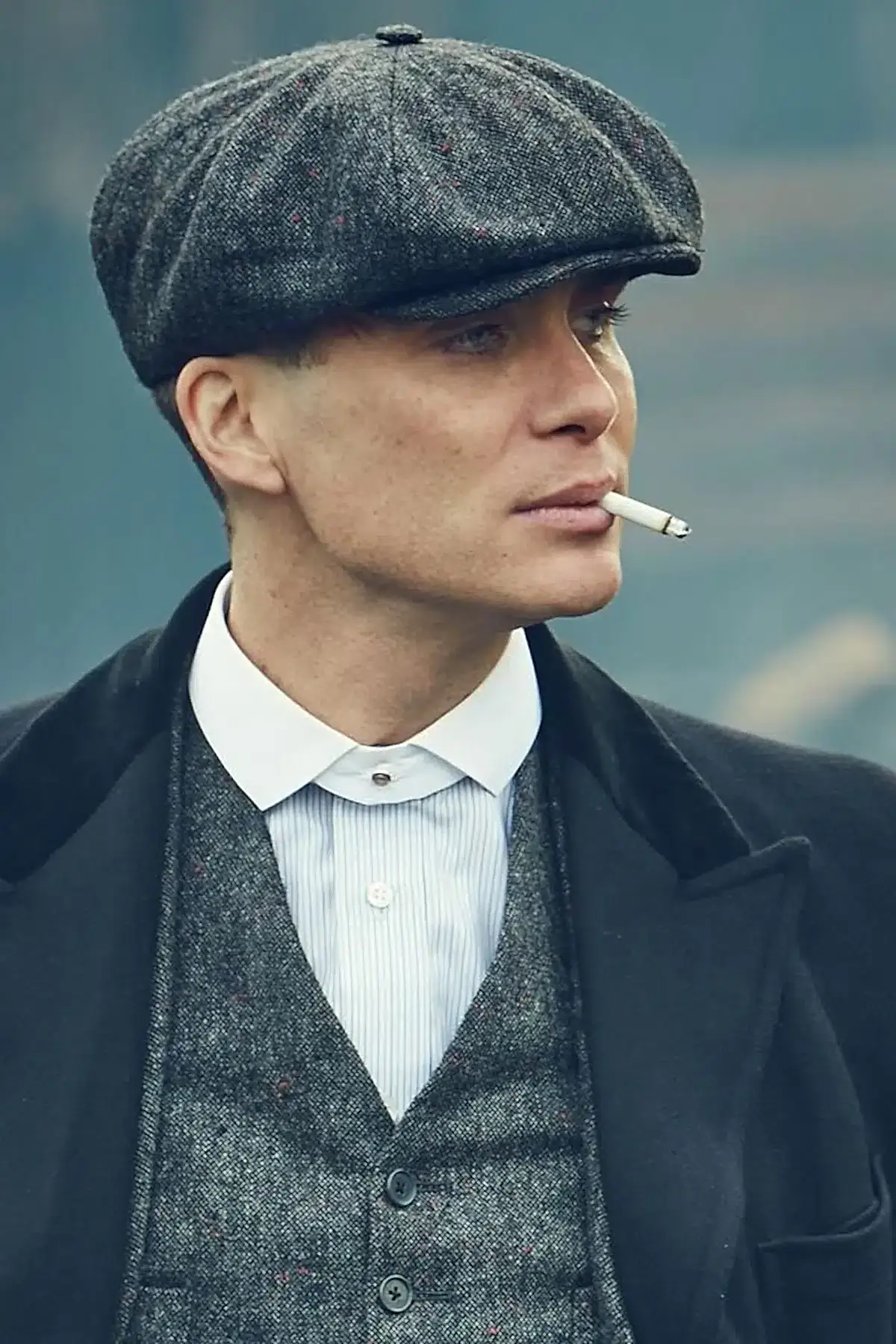 Erkek Kasket Baretta Kışlık Şapka Beckham Model Peaky Blinders Şapka cp231 - Gri Koyu