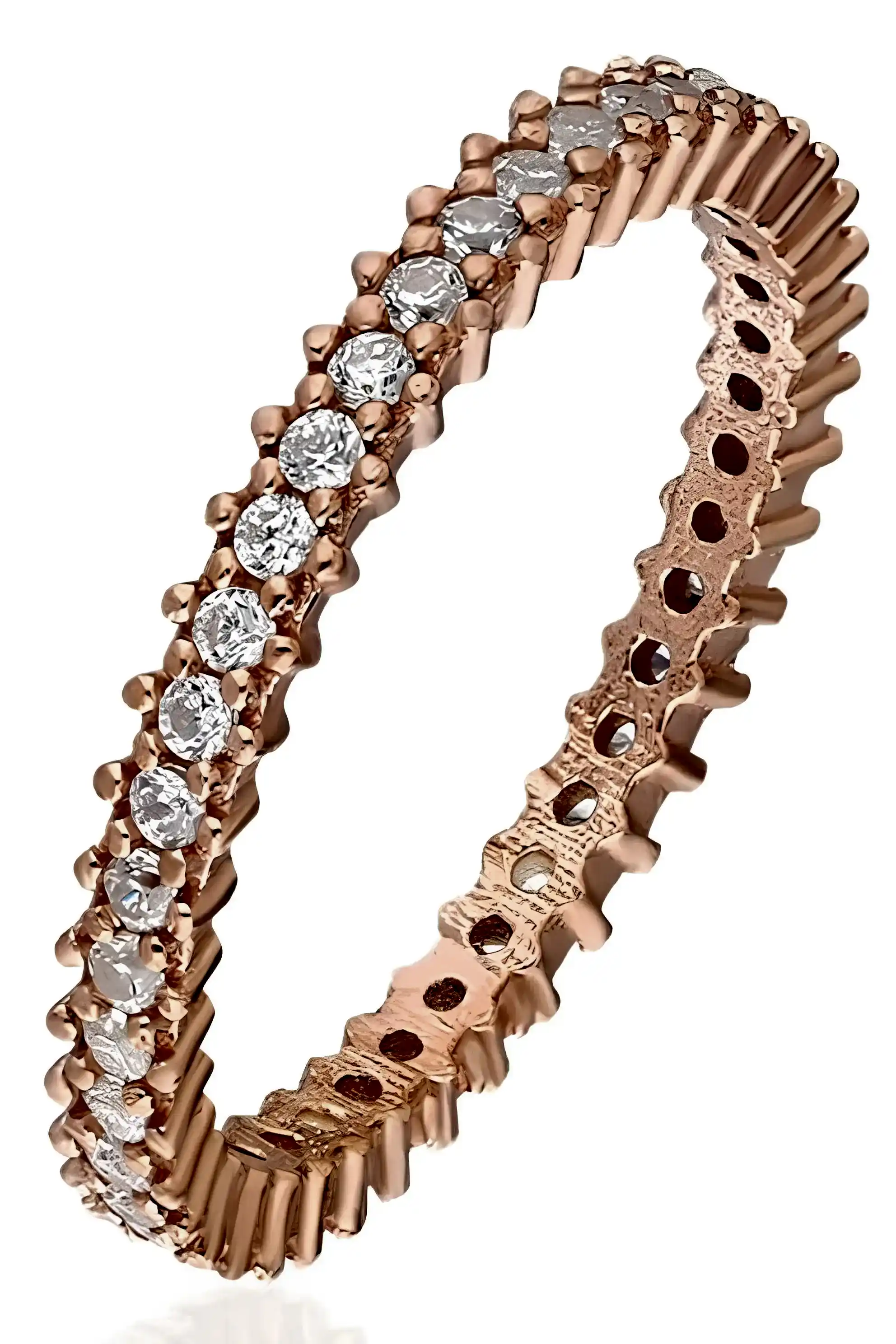 Tek Sıra Taşlı Tamtur Bayan Gümüş Yüzük Sevgiliye Eşe Anneye Hediye tkb02 - Pembe